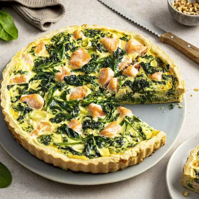 Lachs-Quiche