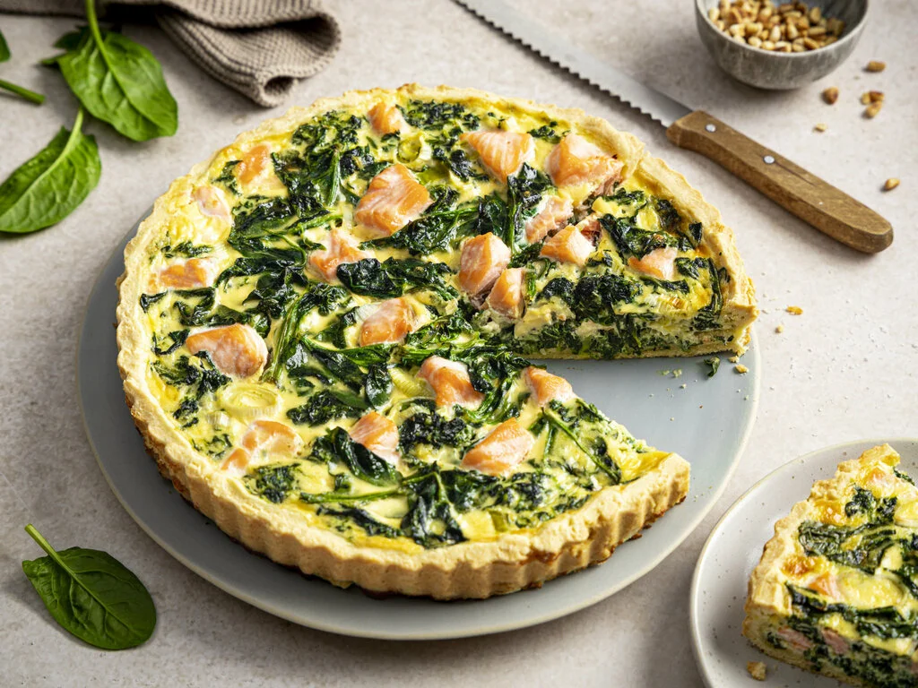 Lachs-Quiche