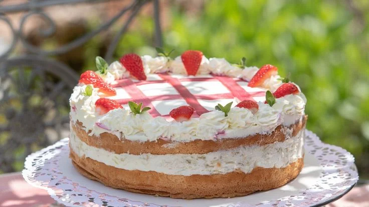 Feine Rhabarbertorte